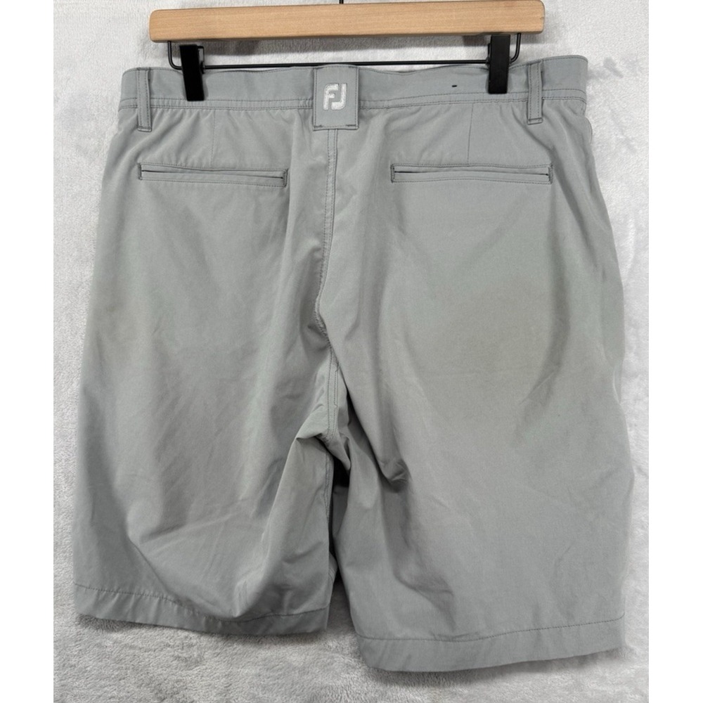 Footjoy FJ Performance Lightweight Golf Shorts Gray 9" Inseam Men's Size 34 - Picture 2 of 7